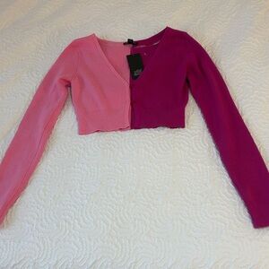 Wild Fable Colorblock Cropped Cardigan